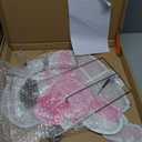 CiyvoLyeen Lighted Christmas Yard Decoration P-Ink Santa Outdoor Lawn Decoration Porch Decor 1.8FT Pre-lit Christmas Santa Decoration Xmas Light Up Holiday Warm LED Lights for Indoor Home Outside