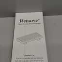 Renawe Small Kitchen Sink Soap Tray for Counter Soap Dish Dispenser Holder Wooden Risers Stand for Bathroom Decor Farmhouse Wood Pedestal Kitchen Accessories Countertop Vanity Counter Decorative Tray (8.7x4 inch, Brown)