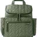 Skip Hop Diaper Bag Backpack: Forma, Multi-Function Baby Travel Bag with Changing Pad & Stroller Attachment, Sage