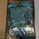 Roowest 100 Pcs Thank You Satin Gift Bags Drawstring Jewelry Candy Pouches for Wedding Bridal Shower Baby Shower Favor Drawstring Bag for Birthday Holiday Party(4 x 6 Inch,Dark Green)