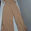 CHERFLY Jumpsuits for Women Dressy Summer Formal Outfits Belted Wide Leg Overalls 2025, Size: M-L