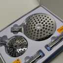 MakeFit Dual Filtered Rain Shower Head Combo, Handheld Shower Head with Adjustable Bar - Rainfall Shower Head And Showerhead with Filter for Hard Water - Removes Chlorine (8 Inch Filtered, Chrome)