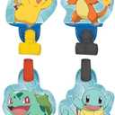 Pokemon Blowouts, 5" - 8 Count - Vibrantly Colored Party Accessory, Perfect for Any Pokemon-Themed Celebration