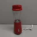 Hamilton Beach Portable Blender for Shakes and Smoothies with 14 Oz BPA Free Travel Cup and Lid, Durable Stainless Steel Blades for Powerful Blending Performance, Red (51101RV)