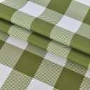 Tassel Water-Resistant Checkered Table Cloth 58x84 Inch - Farmhouse Rustic Fringe Gingham Tablecloth, Rectangle Buffalo Plaid Table Cover for Kitchen Picnics, Gardens and Parties