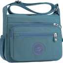 WITERY Nylon Purses for Women - Waterproof Shoulder Bag Small Messenger Bag Pocketbooks Multi-Pocket Medium Crossbody Bags