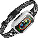 Pewkim Smart Bark Collar for Large&Medium Dogs,Safety Shock Anti Barking Training Collar with 7 Adjustable Sensitivity, Bigger Battery Quicker Charge, Waterproof Bark Shock Collar (White)