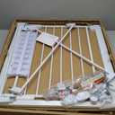 Cumbor 2 Pack 29.7-54.2" Baby Gate for Stairs, Mom's Choice Awards Winner-Auto Close Dog Gate for Doorways, Easy Install Pressure Mounted Pet Gate Indoor, Wide Safety Gate for Dog, White