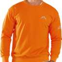 NORTHYARD Men's Crewneck Sweatshirt Long Sleeve Cotton Sweat Shirt Lightweight Athletic Workout Sport Gym Running Sweatshirts (Gray, XXL)