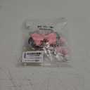 20Pcs Mouse Birthday Cake Topper with Bows and Ears Happy Birthday Party Baby Shower Decorations Supplies (Pink)