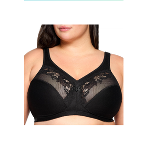 Glamorise Women's Full Figure Wirefree Minimizer Support Bra #1003
US 46 DD