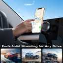 REOKILY 2026 Upgraded Vacuum Magnetic Car Phone Holder 360 Reinforced 96LBS Ultra Suction Cup Phone Mount for MagSafe Cell Phone Holders for Your Car/Gym/Mirror Mount for iPhone & Android, Black