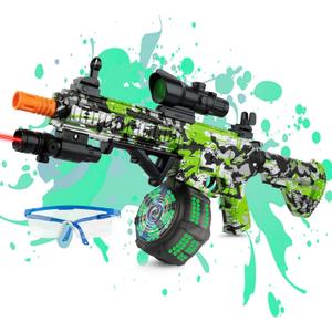 Syorykalt Electric Gel Splat Blaster, Manual and Automatic Splatter Blaster, Green