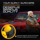 WANDER CAMP Metal Mounts Jeep Duck Holder for Dash - 11 Prong Rustproof, Aluminum Displays & 3M Tape for 4x4 Rubber Ducks with Nonslip, Tapered Pegs - Landing Pad Jeep Gifts Dashboard - 2 Pack