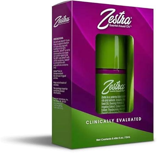 Zestra Essential Arousal Oil Blends - Female Arousal Supplements Instant - Non-Hormonal Arousal Gel - Arousal Supplements for Women, Trusted by 7 Million, Clinically Tested, All-Natural