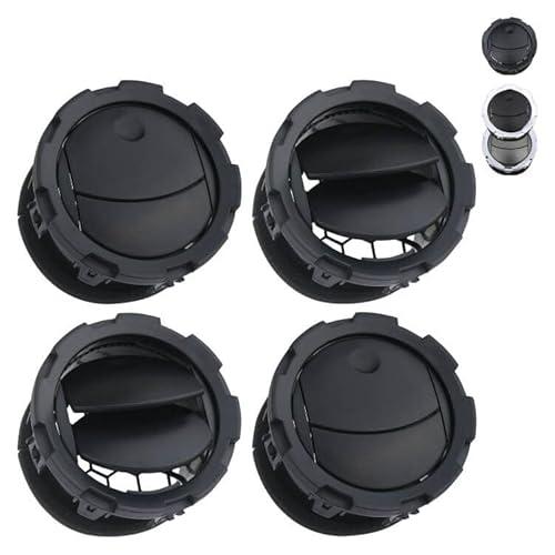 TQPONLY Dashboard AC Heater Air Duct Vent Louvre (4 Pcs) Compatible with 2011-2016 Ford F250 F350 F450 F550 Super Duty Interior Accessories Replaces BC3Z-19893-AA