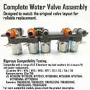2026 UPGRADED AJU73213301 AJU75152601 Washer Water Inlet Valve for LG & Kenmore Washers | Replaces 5221EA1008F | Fits WT7200CW, WT5101HW, WT1101CW, WT1201CW, WT5680HVA