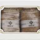 MEEDEE Camel Velvet Ribbon 2 Inch Crinkle Raw Edge Silk Ribbons 2 Rolls 4 Yards Bronze Crushed Ribbons Nude Velvet Ribbon for Christmas Tree, Gift Wrapping, Holiday Decor