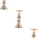 Luxshiny 3pcs Vintage Style Candle Holder Elegant for Romantic Tabletop Decor for Weddings Parties and Home Ambiance Design