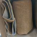 Large Faux Jute Area Rug 8'x10', Warm Taupe Rustic Farmhouse Rug