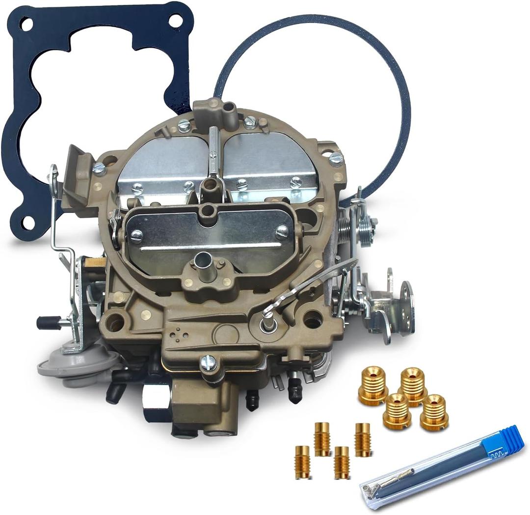 Rochester Quadrajet Carburetor 4 Barrel Carburetor - Compatible with Chevy Quadrajet 1901R 4MV Chevy 66-73 Manual Divorced Choke Replace Corvettes 75-79 650 CFM Carb Chevrolet Engines 327 350 427 454