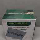 FOCUSLINE 100 Count 10 Inch Clear and Gold Plastic Plates, Disposable Heavy Duty Clear Plates with Gold Rim, Premium Hard Plastic Plate Fancy Disposable Dinner Plate for Wedding Parties