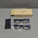 Gaoye +1.5 2-Pack of Reading Glasses - Blue-Light Filter, UV Protection - Readers with Rectangle Frames (Black)