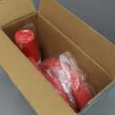 MirthMood 350PCS Red Disposable Plastic Plates,Red Dinnerware Set Includes 50 Dinner Plates, 50 Salad Plates, 50 Sets of Silverware, 50 Napkins and 50Pcs 12OZ Plastic Cups