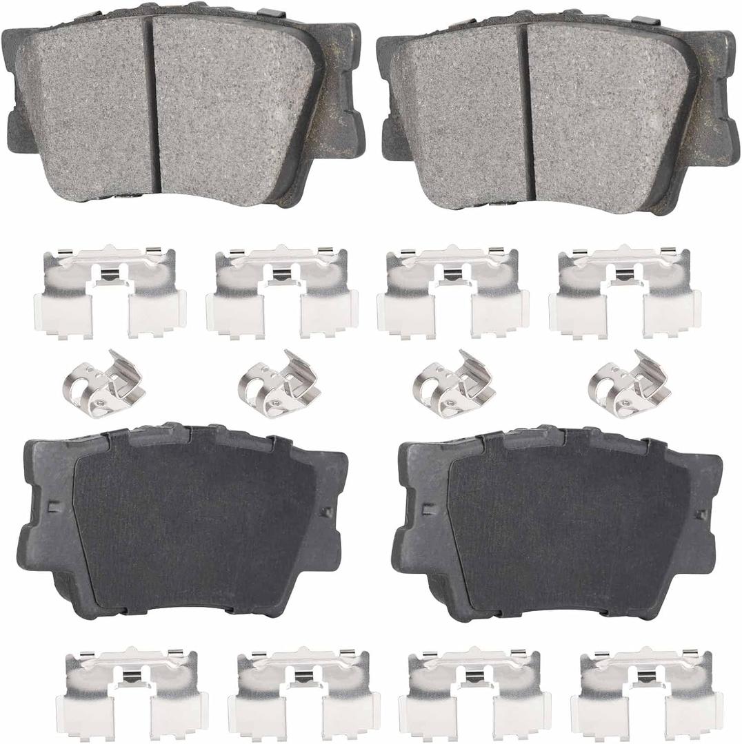Rear Ceramic Brake Pads Set Fit for Toyota Camry 2007-2023 Avalon 2008-2018 RAV4 2011-2018 Lexus ES300h 2013-2018 -4pcs