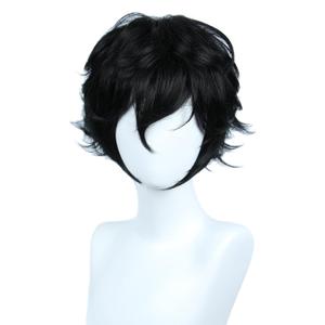 Linfairy Halloween Costume Cosplay Wig for P5 (Short Black)