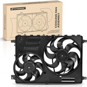 A-Premium Engine Radiator Cooling Fan Assembly with Controller Compatible with Volvo Models - XC60 2010-2016, S60 2011-2016, XC70 2008-2015, S80 2008-2015, V60 2015-2016, V70 2008-2010