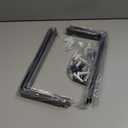 6-Pack Heavy Duty 12-Inch Black Shelf Brackets, L Shelf Bracket 12 Inch for Floating Shelves, 1/5-Inch Thick