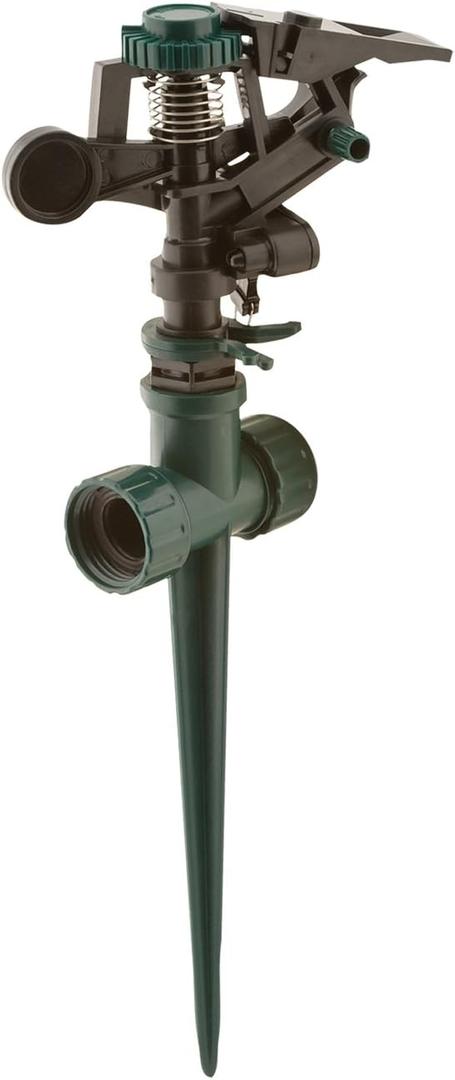 Melnor 9560C 9560C Full or Part Circle Pulsating Sprinkler, Plastic head & base/Spike