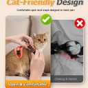 Halypet Cat Harness and Leash Set [MAX Safety 4th-Gen Upgrade] Escape Proof Adjustable Cat Leash Comfortable Soft Vest Easy to Wear Kitten Harness with Reflective Strip for Cats Walking, S Orange