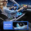Wireless CarPlay Adapter & Android Auto Dongle, Shiny SilverFast Auto-Connect, Compact Plug & Play Wireless CarPlay Converter for iPhone & Android, USB/USB-C, No Delay, Seamless Reconnection