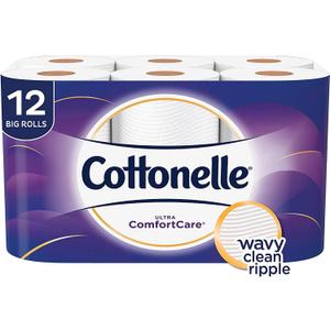 Cottonelle Ultra Comfort Care Toilet Paper, Big Roll, 12 Count