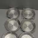 Stainless Steel Cat Bowls,Whisker Friendly Shallow Cat Dishes for Food and Water,Non-Slip Silicone Bottom,Heavy Duty,Replacement Kitten Metal Plate for Elevated Stands,6 Pack