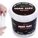 Moldable Cosplay Foam Clay (White)  High Density and Hiqh Quality for Intricate Designs | Air Dries to Perfection for Cutting with a Knife or Rotary Tool, Sanding or Shaping (300g)