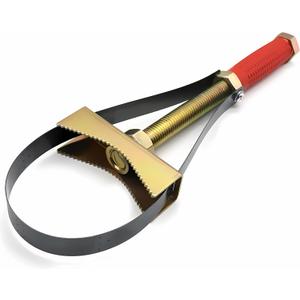 Heavy Duty Oil Filter Wrench Adjustable 9-15cm, 1-Pack Extra Large Truck Oil Filter Removal Tool Compatible with Semi Trucks, Tractors, Excavators