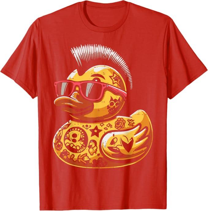 Mohawk Rubber Duck Punk Rock Rocker Toddler Boys Kid Men T-Shirt, Size 2T
