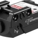 Votatu H3L-G Green Laser Sight, Aluminum Ultra Low Profile Picatinny Mount Green Dot Sight, Strobe Mode Available, Magnetic USB Rechargeable and Ambidextrous Control (Black)