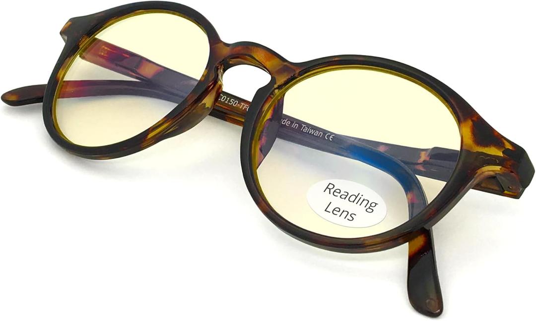 J+S Blue Light Reading Glasses for Women Men | 3 in 1 Readers Block Harmful Blue-Light 100% UVA UVB |3.0+ Diopter