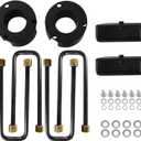 3" Front and 2" Rear Leveling Lift Kits for Toyota Tacoma 2005-2023 2WD 4WD, 3 Inch Front Strut Spacer Level Kit and 2 Inch Rear Lift Blocks Suspension Lift Kits with U Bolts