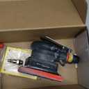 Non-Vacuum Orbital Air Sander, Mini Jitterbug Sander 3 in x 4 in 1/8 in Orbit 12,000 Max OPM with 1 Extra Hook-Loop Pad (3 x 4 in)