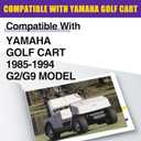 4" Yamaha G2 G9 Golf Cart Lift Kit, 4 Inch Front and Rear Suspension Lift Block Kits for 1985-1994 Yamaha G2/G9 Gas & Electric Golf Carts, Heavy Duty Steel Raise Kit Fits Up to 20" Off-Road Tires