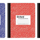 TOPS 63794 Composition Book w/Hard Cover, Legal/Wide, 9 3/4 x 7 1/2, White, 100 Sheets, 3 Pieces, ( 2 Blue, 1 Green)