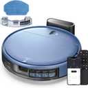 Robot Vacuum and Mop, 2-in-1 Robotic Vacuums Cleaner with Smart Max Strong Suction, WiFi/App/Alexa Voice Control, Obstacle Avoidance, for Pet Hair, Carpets and More - Blue