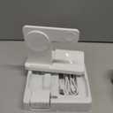 Magnetic 3 in 1 Charging Station for Multiple Devices,Mag-Safe Wireless Charger for iWatch & Airpods Pro 3 2, Foldable Charging Stand Dock for iPhone 12-16 Series with Adapter(White)