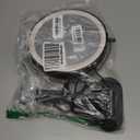 9" Wall Mounted Lighted Makeup Mirror,4000mAh Rechargeable Double Sided 1X/10X Magnifying Mirror with Light,3 Color Lights,Touch Dimmable,Extended Arm 360 Rotation Wall Mounted Makeup Mirror (Black)