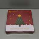 Christmas Tree Topper Lighted Star with Built-in 10 Replaceable Bulbs, 9.5 Clear Five-Pointed Star Tree Topper Plug in for Indoor Office Xmas New Year Holiday Tree Decoration, Warm White